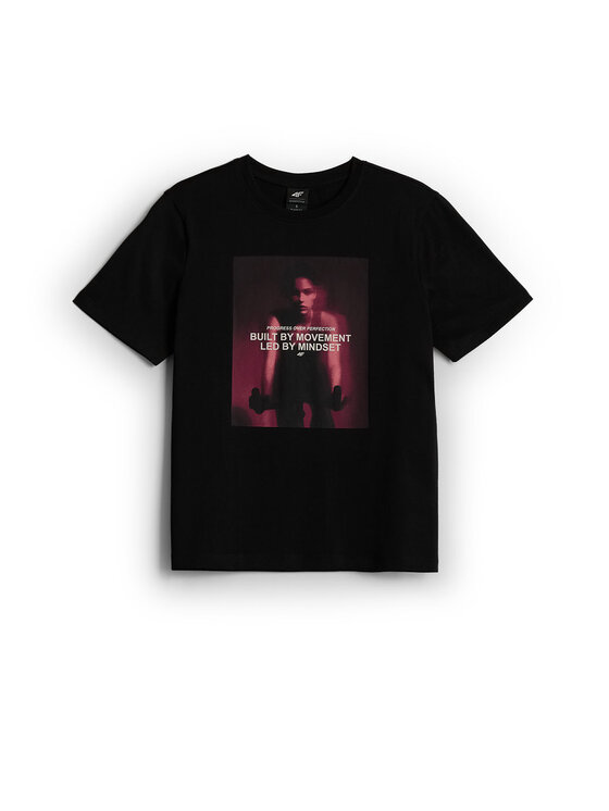 4F 4F T-Shirt SHADOWS ON MARS Czarny Relaxed Fit