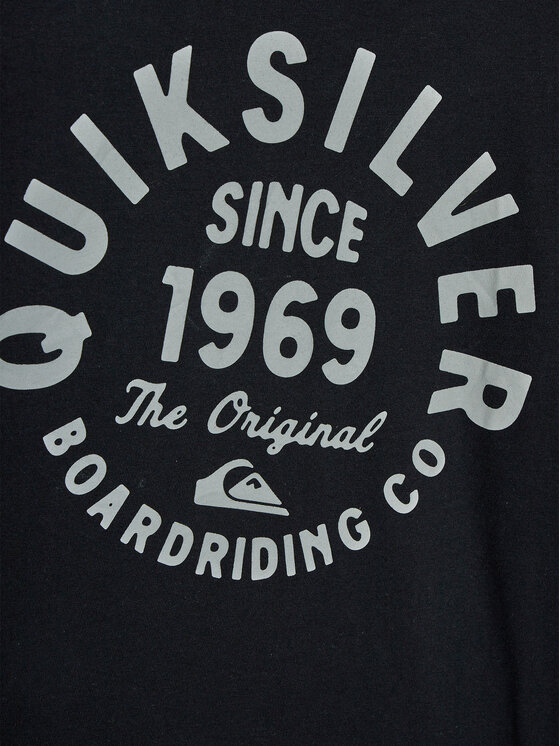 Quiksilver Quiksilver Bluză Circlescriptfro Tees EQBZT04668 Negru Regular Fit