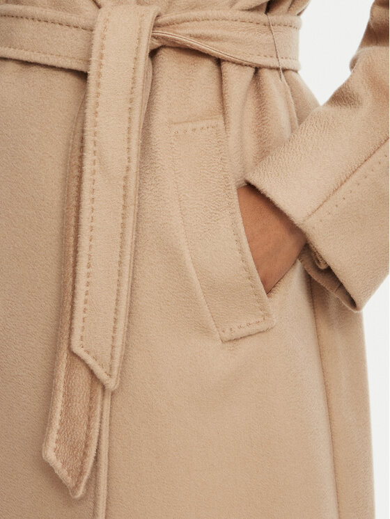 Weekend Max Mara Weekend Max Mara Volneni plašč Resina 2625016102 Svetlo rjava Regular Fit