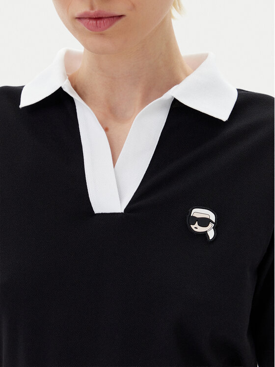 KARL LAGERFELD KARL LAGERFELD Polo A2W17111 Czarny Regular Fit