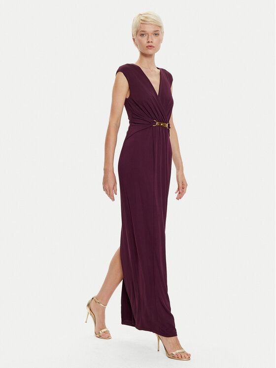 LAUREN RALPH LAUREN LAUREN RALPH LAUREN Sukienka wieczorowa 253951570002 Bordowy Regular Fit