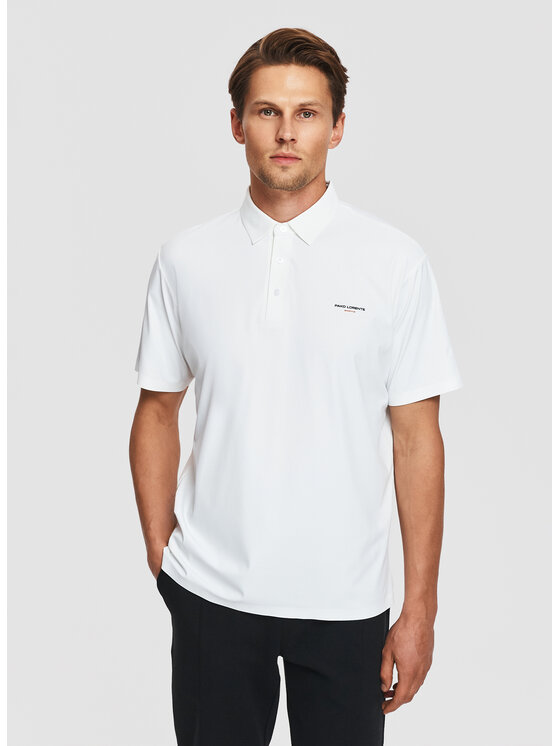 Pako Lorente Pako Lorente Polo P26SF-TX-007 Biały Classic Fit