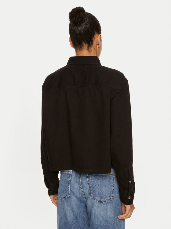 Calvin Klein Jeans Calvin Klein Jeans Jeansjacke J20J223674 Schwarz Cropped Fit