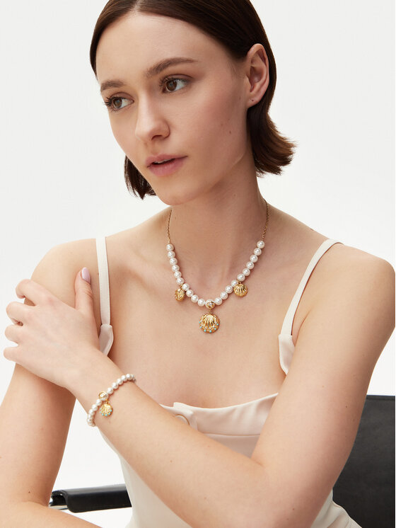 Guess Guess Ogrlica JUBN05 125JW Zlatna