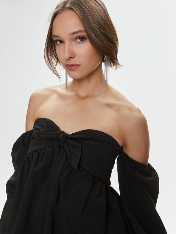 MAX&Co. MAX&Co. Коктейльна сукня Emblema 72242023 Чорний Regular Fit