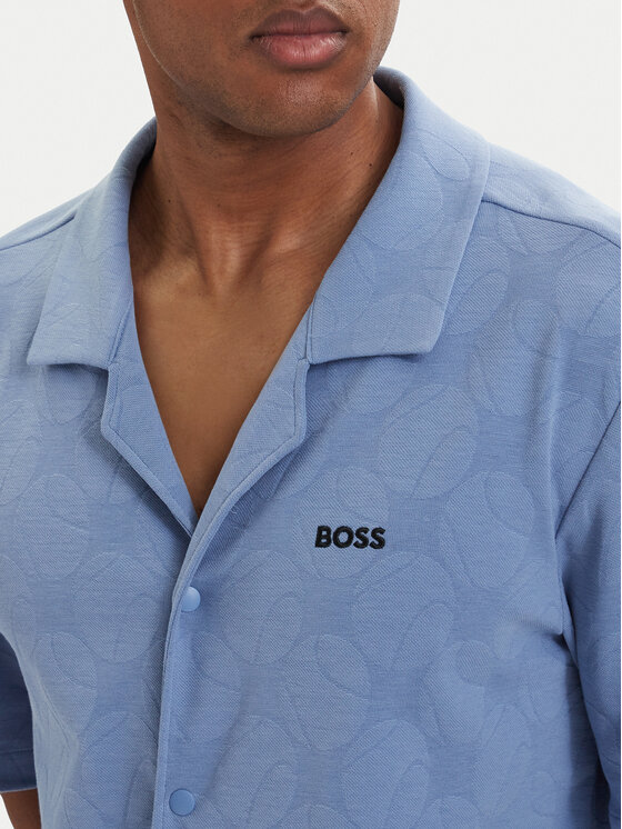 BOSS BOSS Риза Member Jacq 50559577 Светлосин Relaxed Fit