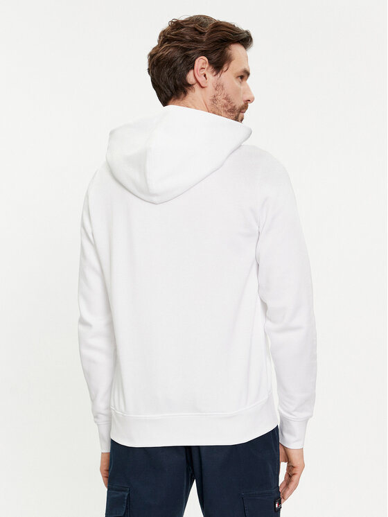 Tommy Hilfiger Tommy Hilfiger Суитшърт Flag Logo MW0MW34266 Бял Regular Fit