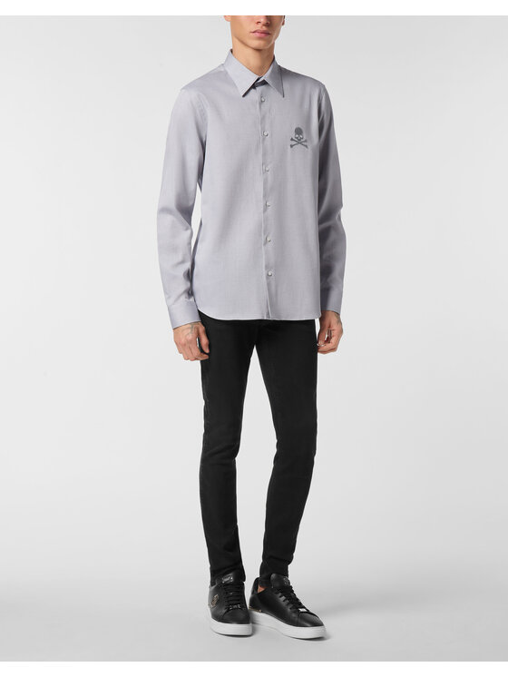PHILIPP PLEIN PHILIPP PLEIN Koszula 25537 Beżowy Regular Fit