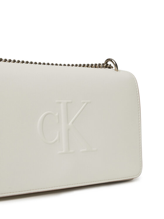 Calvin Klein Jeans Calvin Klein Jeans Borsetta Sculpted Ew Flap Conv Chain LV04K3035G Bianco