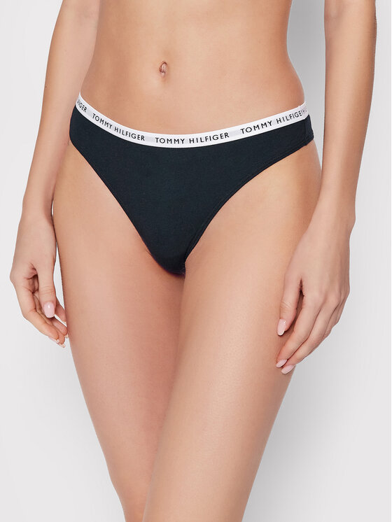 Tommy Hilfiger Tommy Hilfiger Sada 3 kusů string kalhotek UW0UW02829 Barevná