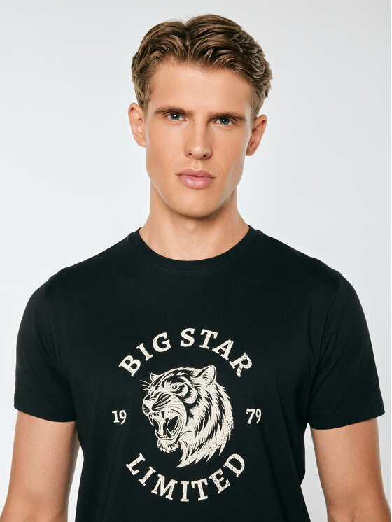 BIG STAR BIG STAR T-Shirt RENNER Czarny Basic Fit