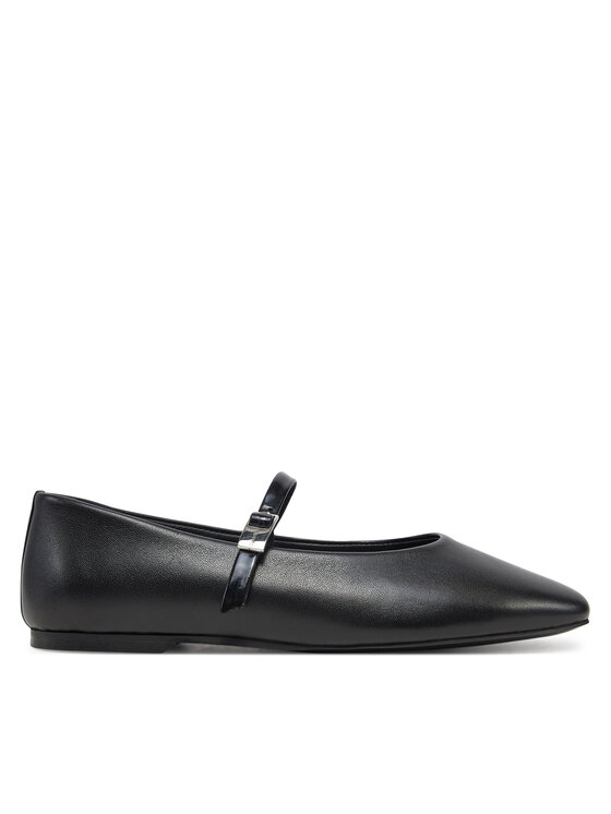 Calvin Klein Calvin Klein Ballerinas Ballerina New Buckle - Lth HW0HW02483 Schwarz