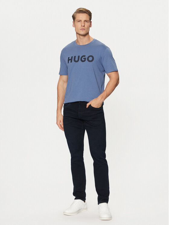 HUGO HUGO T-shirt Dulivio 50467556 Plava Regular Fit