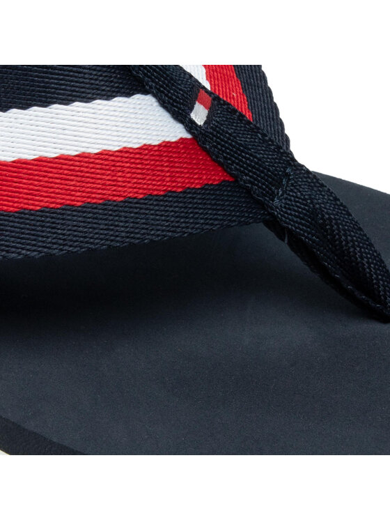 Tommy Hilfiger Tommy Hilfiger Japanke Corporate Hilfiger Beach Sandal FM0FM03380 Tamnoplava