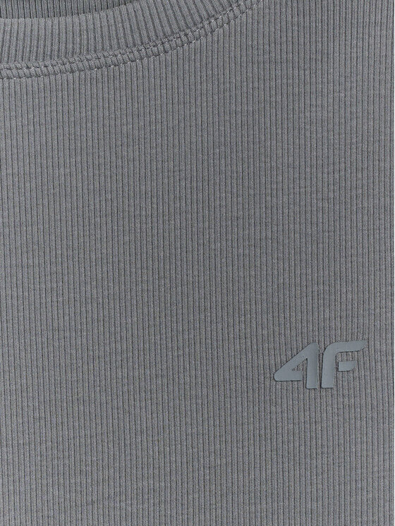 4F 4F T-Shirt BASIC+ Szary Slim Fit