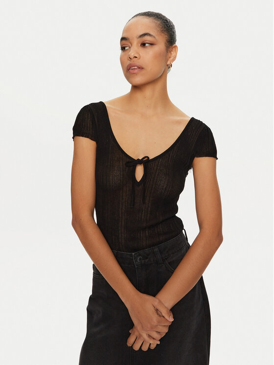 PINKO PINKO Top 103588 A1V8 Černá Slim Fit