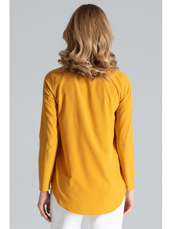 FIGL FIGL Halenka M663 Žlutá Regular Fit