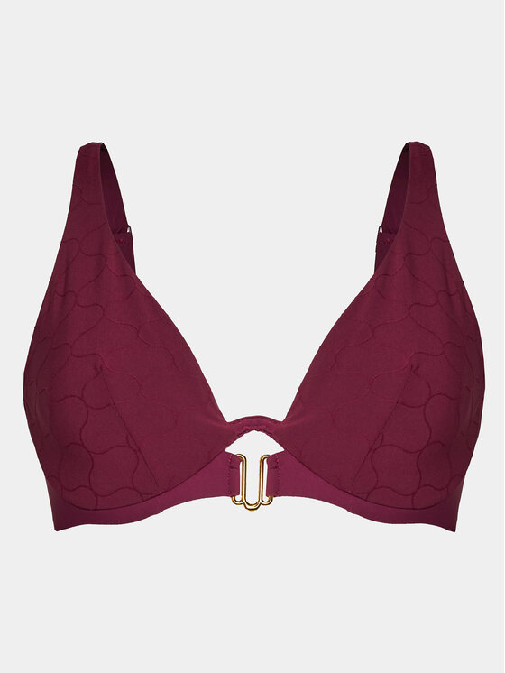 Chantelle Chantelle Gornji del bikini Glow C15T10 Bordo rdeča