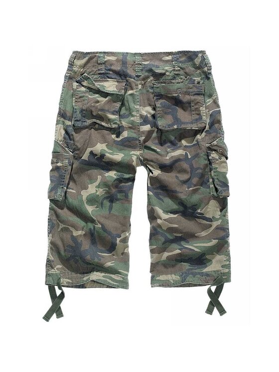 Brandit Brandit Szorty materiałowe 2013.10.XL Zielony Regular Fit