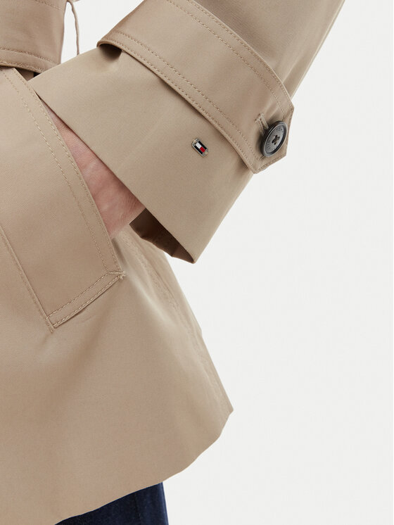 Tommy Hilfiger Tommy Hilfiger Vihmamantel WW0WW49586 Beež Relaxed Fit