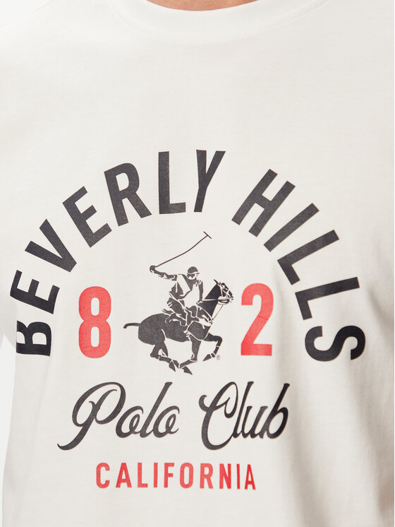 Beverly Hills Polo Club Beverly Hills Polo Club T-Shirt P-SS26M-TS1290 Λευκό Regular Fit