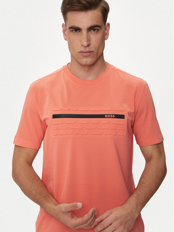 BOSS BOSS Majica Tee 4 50513010 Oranžna Regular Fit
