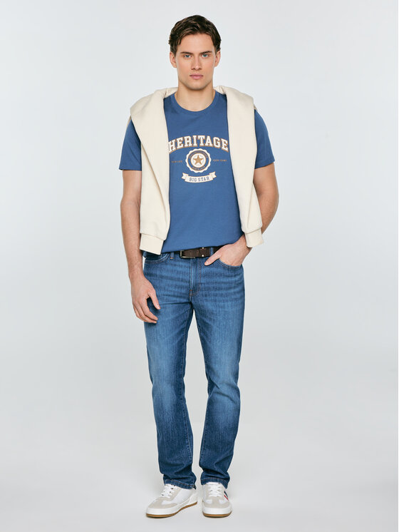 BIG STAR BIG STAR T-Shirt FEREN Niebieski Basic Fit