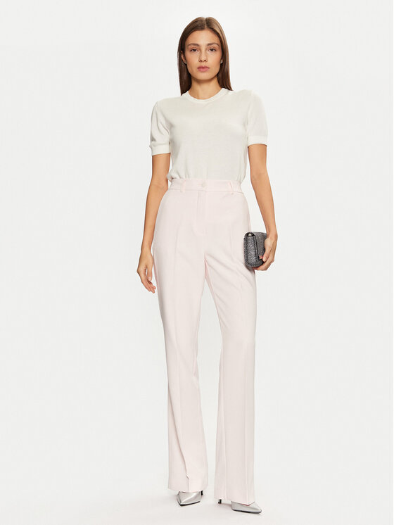 Guess Guess Spodnie materiałowe W4YB30 WFWX2 Różowy Regular Fit