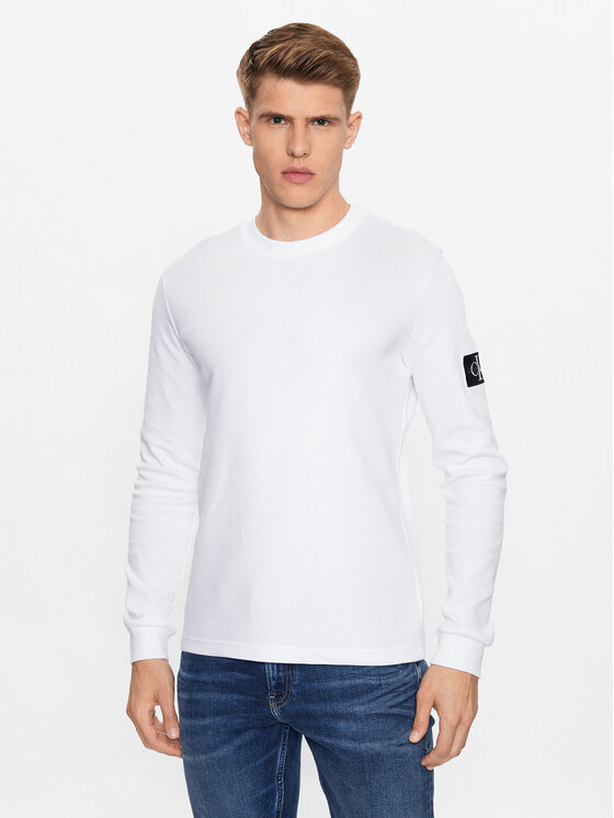 Calvin Klein Jeans Calvin Klein Jeans Mikina J30J323485 Bílá Regular Fit