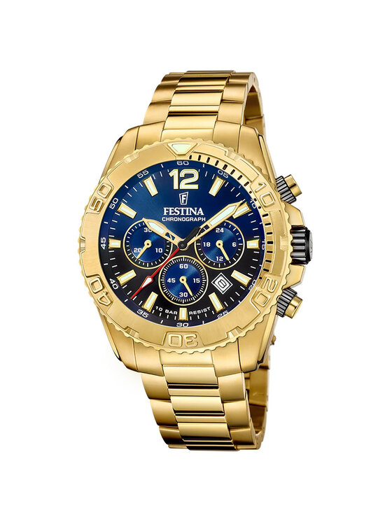Festina Festina Zegarek F20684-2 Złoty