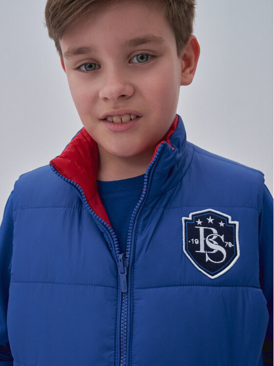 BIG STAR BIG STAR Kamizelka arot_402 Niebieski Basic Fit