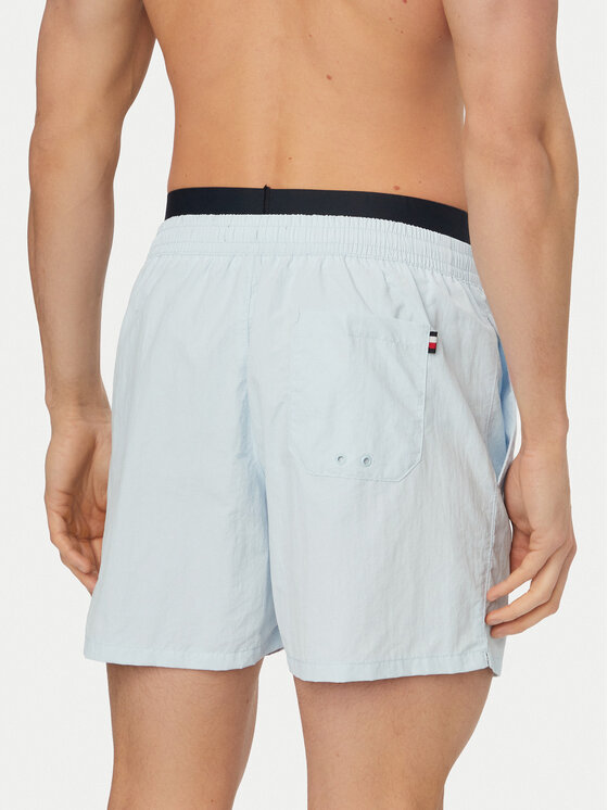 Tommy Hilfiger Tommy Hilfiger Pantaloni scurți pentru înot UM0UM03749 Albastru deschis Regular Fit
