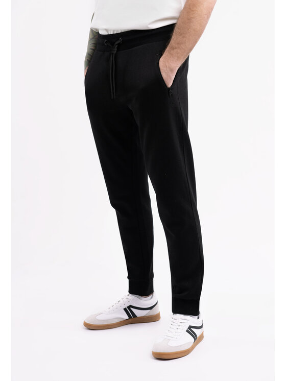 Volcano Volcano Spodnie dresowe N-BEN Czarny Regular Fit