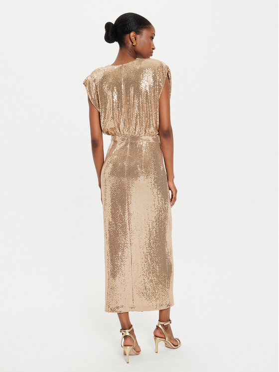 Rinascimento Rinascimento Rochie de seară CFC0121029003 Auriu Regular Fit