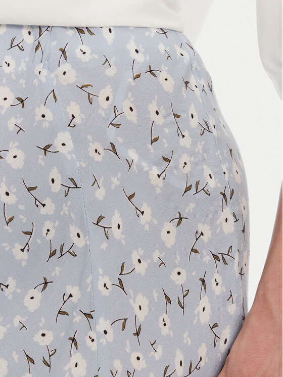 Pieces Pieces Spódnica midi Nya 17147811 Błękitny Regular Fit
