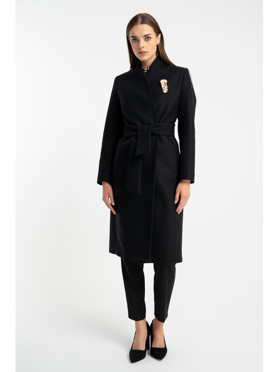 CLICK CLICK Zimní kabát 70-0023 Černá Comfortable Fit