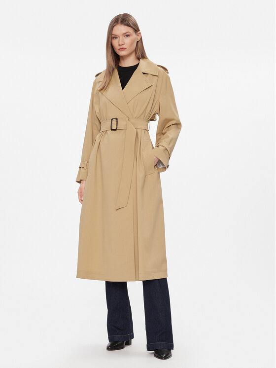 Női Gyapjú kabát Weekend Max Mara, Méret: 40, Bézs, Giostra 2415021051