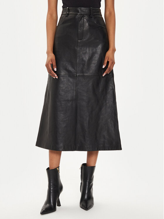 Gestuz Gestuz Nahkseelik Olivi 10908765 Must Regular Fit