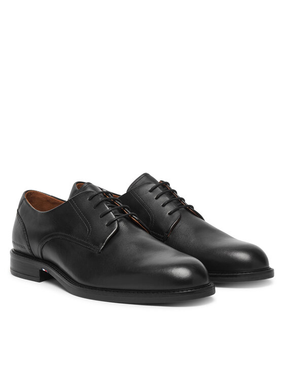 Tommy Hilfiger Tommy Hilfiger Oksfordi Corporate Dressy Lth FM0FM06023 Melns