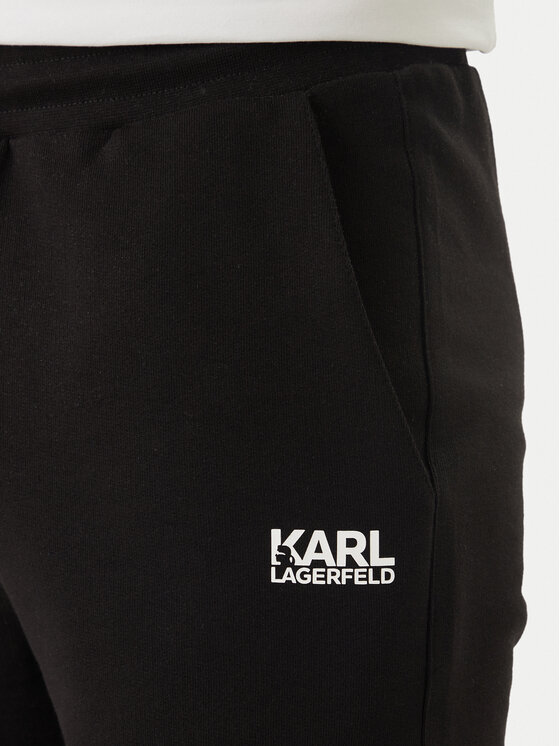 KARL LAGERFELD KARL LAGERFELD Sporta šorti 705783 562917 Melns Regular Fit