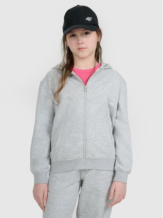 4F 4F Mikina 4FJWMM00TSWSF1861-25M Sivá Regular Fit