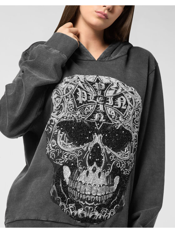 PHILIPP PLEIN PHILIPP PLEIN Bluza 25959 Czarny Regular Fit