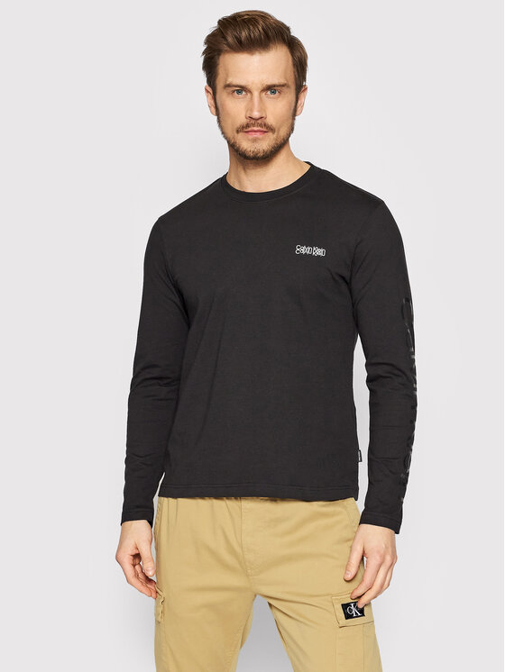 Longsleeve Mirrored Logo K10K108851 Nero Regular