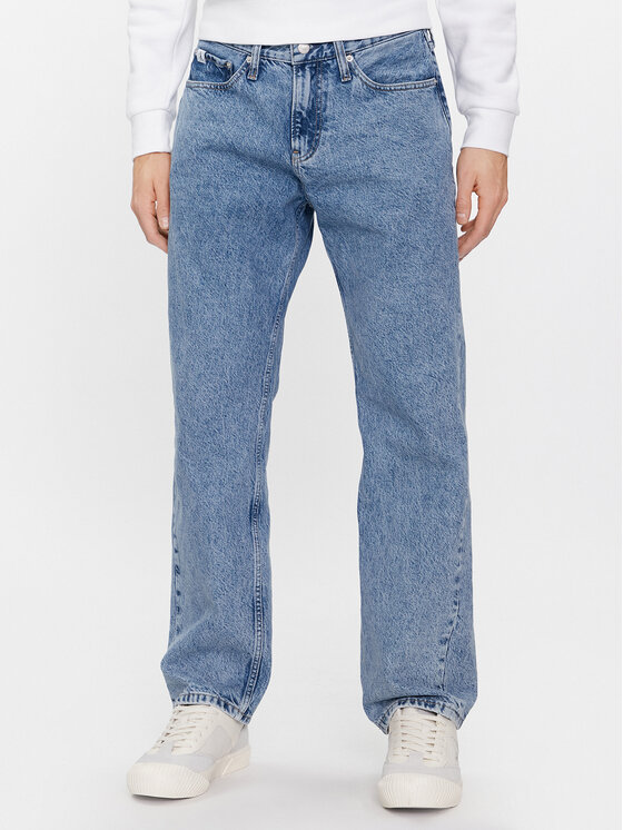 Calvin Klein Jeans Džínsy 90's J30J324551 Modrá Straight Fit