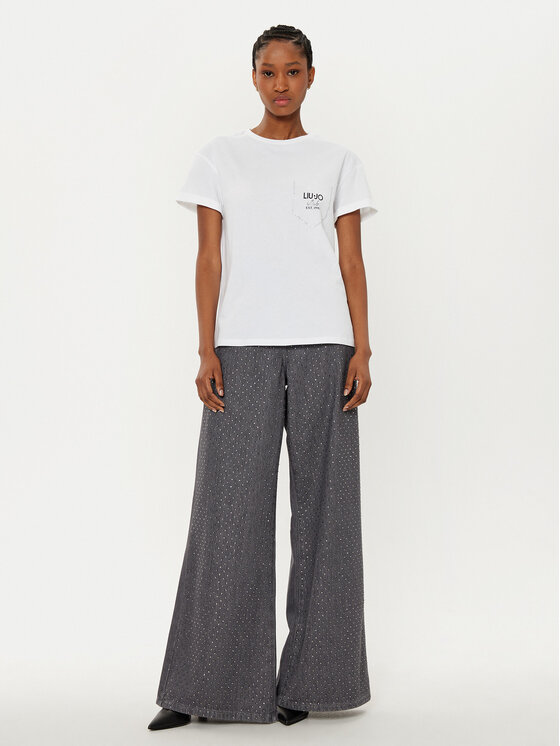 Liu Jo Liu Jo T-Shirt WA5145 J4893 Biały Regular Fit