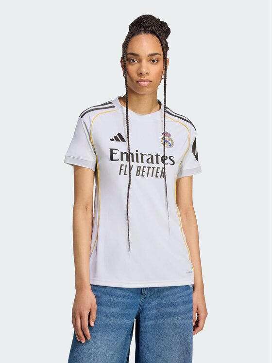 adidas adidas Koszulka techniczna Real Madrid 25/26 Home Jersey Biały Regular Fit