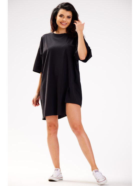 Infinite You Infinite You Sukienka codzienna M252 Czarny Basic Fit