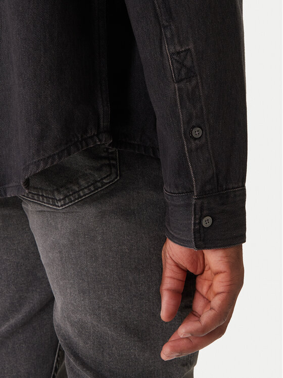 Calvin Klein Jeans Calvin Klein Jeans Jeanshemd Classic LV04RD765G Schwarz Relaxed Fit