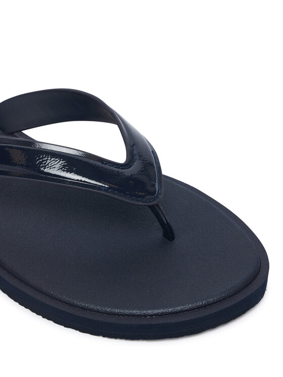 Tommy Hilfiger Tommy Hilfiger Japonki Th Scandi Shiny Summer Sandal FW0FW09446 Granatowy