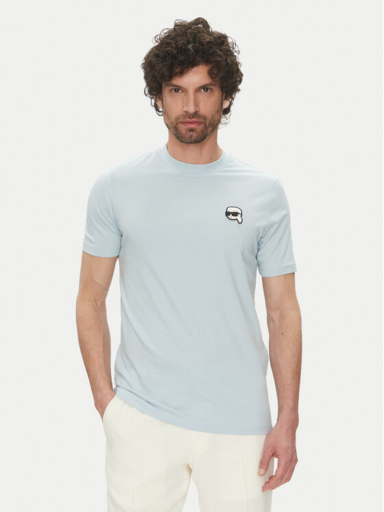 KARL LAGERFELD KARL LAGERFELD T-Shirt 755710 552224 Světle modrá Regular Fit